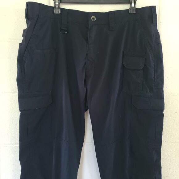 5.11 Tactical Pants Mens 38x32 Navy Blue Taclite Pro Cargo Utility Work Trousers - Picture 2 of 12